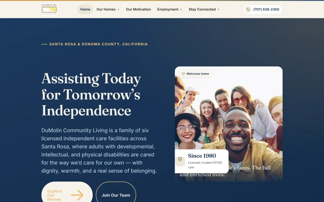 A website built by Nuvion Solutions